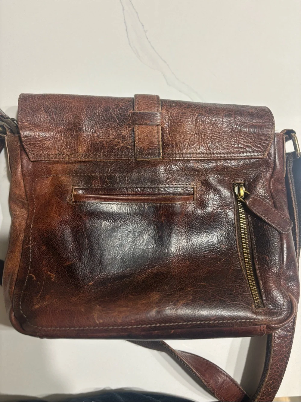 ⭐️ Genuine Leather ⭐️ Crossbody Bag - good condition